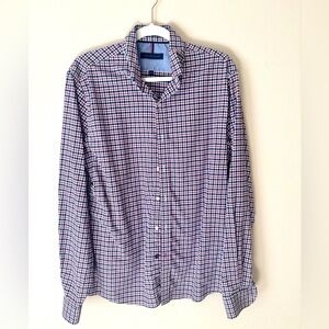 Tommy Hilfiger Men’s Button Down Plaid Shirt- size 15.5, 34-35